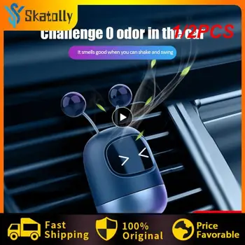 1/2DB Autó Illatosító Auto Kreatív Mini Robot Levegő Vent Clip Parfüm Ízesítő kimeneti szellőzőnyílás Aromaterápiás Autóipari