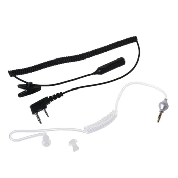 2-Tűs AV Mikrofon, Headset, 3,5 mm Levegő Akusztikus Cső Fülhallgatót Baofeng UV-5R 888s