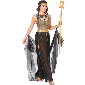 2023 Álarcosbál Kleopátra Fáraó Egyiptom Cospaly Ókori Görög Ruhát Halloween Jelmez Egyiptomi Királynő Görög Istennő Ruhák