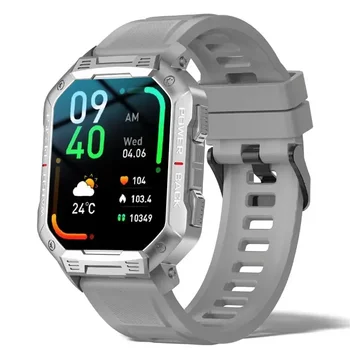 2024New Intelligens Karóra Férfi Katonai Vérnyomás Vízálló Órák Bluetooth Hívás Smartwatch Fitness Tracker Érintse meg a Zene Órák