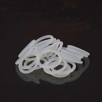 30db Szilikon O-gyűrű fehér Drót átmérője 1,5 mm VMQ pecsét Magas hőállóság élelmiszerrel érintkező szinten Fehér gumi OD 25-32 mm