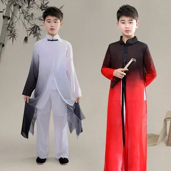 A gyermekek Új Év Klasszikus Tánc Teljesítmény Ruházat Fiúk Kínai Stílusú Tánc Ruha Tai Chi Teljesítmény Ruházat