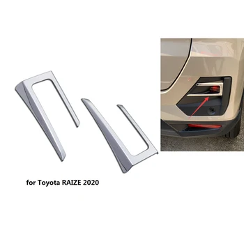 a Toyota Raize A200A/210A Rozsdamentes Acél Autó Ködlámpa Fedezze Trim Hátsó Fényvisszaverő Díszítés Lökhárító Reflektorfénybe Tartozékok