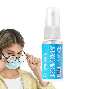 Antifogging Spray Szemüveg 30ml Páramentesítő Folyékony Köd Spray Hatékony Folyékony Páramentesítő Hordozható Téli Anti-Köd Ügynök