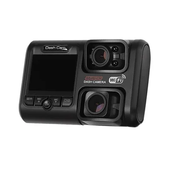 Autó 4K 2160P WIFI-Logger Kettős Lencse DVR éjjellátó Dash Kamera Videó Felvevő D30H 24 Órás Parkolás Monitoring B