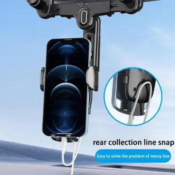 Autó, Mobiltelefon Tulajdonosok Új Generációs Autó Visszapillantó Tükör Konzol 360 Fokos Forgatható Behúzható Forgatható A Kamera GPS