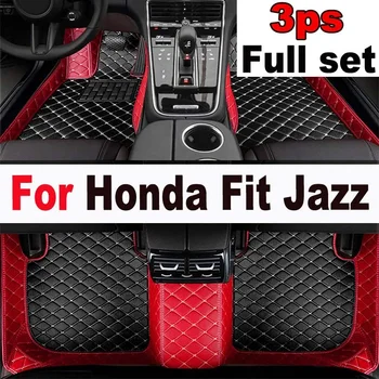 Autó Szőnyeg A Honda Fit Jazz 5-ülés 2014 2015 2016 2017 2018 2019 2020 Egyéni Auto Láb Párna Gépjármű-Fedezze tartozékok