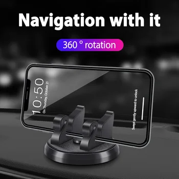 Autó, Telefon tulajdonosa 360 fokban elforgatható Műszerfal Mount Auto Mobil Telefon GPS Navigációs Állni, Mobiltelefon, Autó tartozékok
