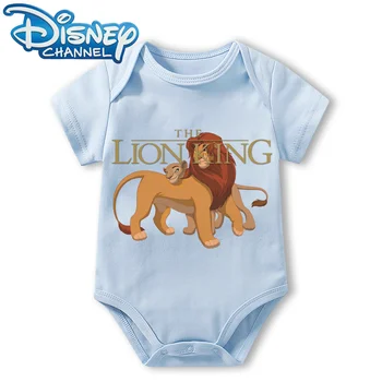 Baba Ruha Body az Újszülött Csecsemő Kezeslábas Fiúk Lányok Disney the Lion King Rövid Ujjú Gyermek Pizsamák 0 12 Hónap