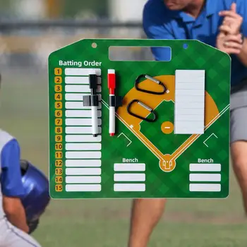 Baseball Coaching Tábla 2 Törölhető Toll Kétoldalas a Rekreációs Edzés