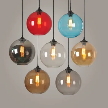 Egyszerű Üveg-Művészet Lógó Lámpák LED Ilumination Csillogás Minimalista Otthon várja Csillár Mennyezeti lámpa Környezetbarát 20 cm