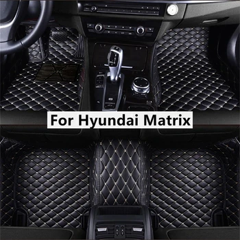 Egyszínű Gyémánt Egyedi Autó Szőnyeg A Hyundai Mátrix Láb Coche Tartozékok Automatikus Szőnyegek