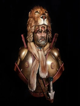 Gyanta katona 1/10 ősi tiszt fantasy katona MELLSZOBOR Modell Unassambled Festetlen Figura Épület Készlet