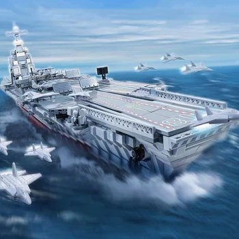 Katonai Sorozat FUJIAN Hajó építőkövei Romboló Hajó Hadihajó Tégla Modell WW2 Katona Fegyver Játékok Gyerek Születésnapi Ajándék