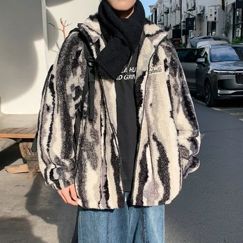 LAPPSTER-Ifjúsági Harajuku Csíkos Gyapjú Zubbonyok Férfi Streetwear koreai Divat Luxus Kabátok Téli Férfi Alkalmi Kpop Kabátok