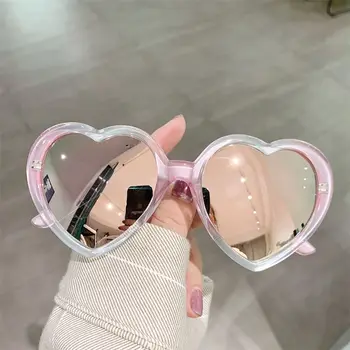 Luxus Szív Polarizált Napszemüveg Nők Tervező Utca Fényképészeti Szemüveg Vintage Édes Rózsaszín Napszemüveget Vezetés Szemüveg