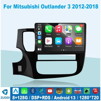 Mitsubishi Outlander 3 GF0W GG0W 2012 - 2018 Android 13 Carplay autórádió Multimédia Lejátszó 2 Din-GPS DVD WIFI