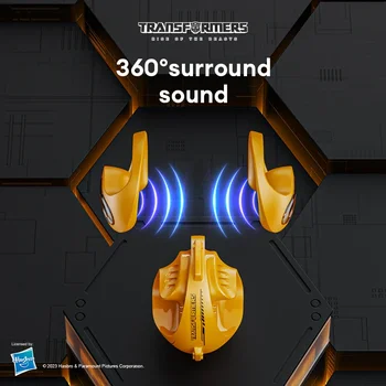 Transformers TF-T07 Eredeti TWS Fülhallgató, Kiváló Minőségű, Hosszú Állóképességi Mikrofon Fülhallgató Bluetooth 5.4 Zene, Divat 2023New