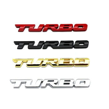 TURBO Fém Autó Matrica Stílus Szervezet Emblémája 3D Matrica Ford Fiesta Focus 2 Ecosport Kuga Menekülés Sólyom B-Max, C-Max Eco Sport G