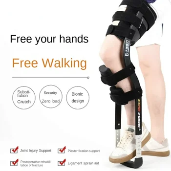 Támogatott Séta Képzési Eszköz Váz, a Gyaloglás, Boka Rándulása Hordozható Mankó Borjú Törés Egyetlen Láb Walking Bot Támogatás
