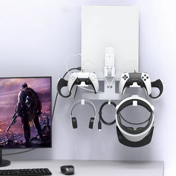 Univerzális Játékvezérlő Tároló Állvány Falra Szerelhető Tartóba Fülhallgató Lóg Rack Gamepad Tartó Tárolás Kijelző PS VR2