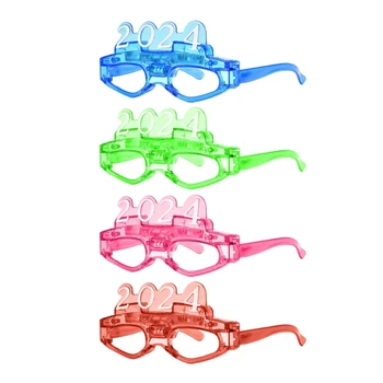 Y166 LED Világító Szemüveg Fél Dekoratív Világító Szemüveg világít Fél Napszemüveg