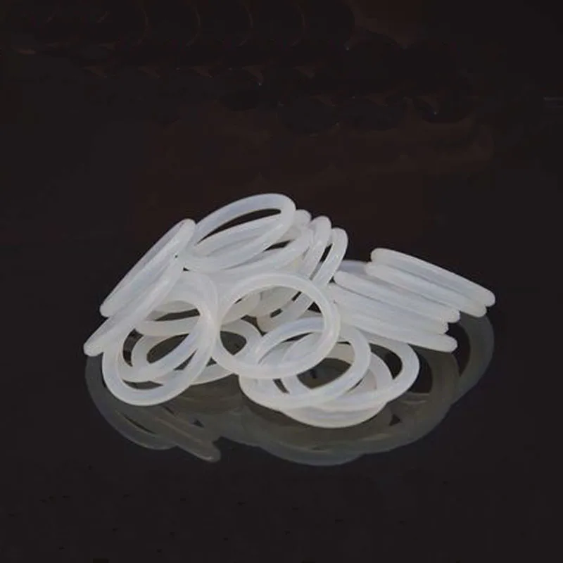 30db Szilikon O-gyűrű fehér Drót átmérője 1,5 mm VMQ pecsét Magas hőállóság élelmiszerrel érintkező szinten Fehér gumi OD 25-32 mm - 0