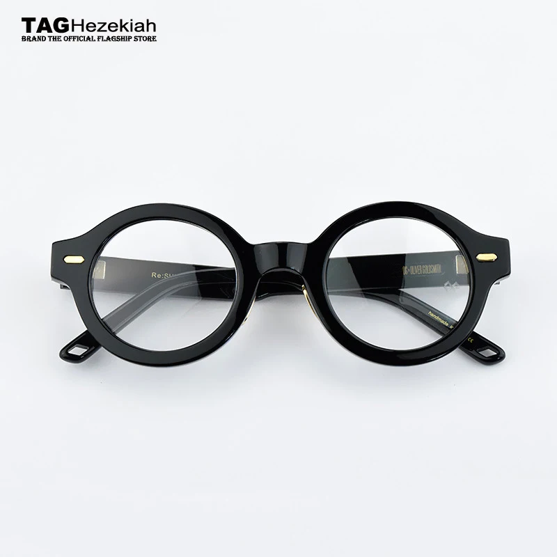 új 2024 Kerek Szemüveg Keret Férfi Retro Szemüveg A Nők-Acetát Szem, Szemüveg, Férfi Divat Klasszikus Rövidlátás számítógépes szemüveg - 1