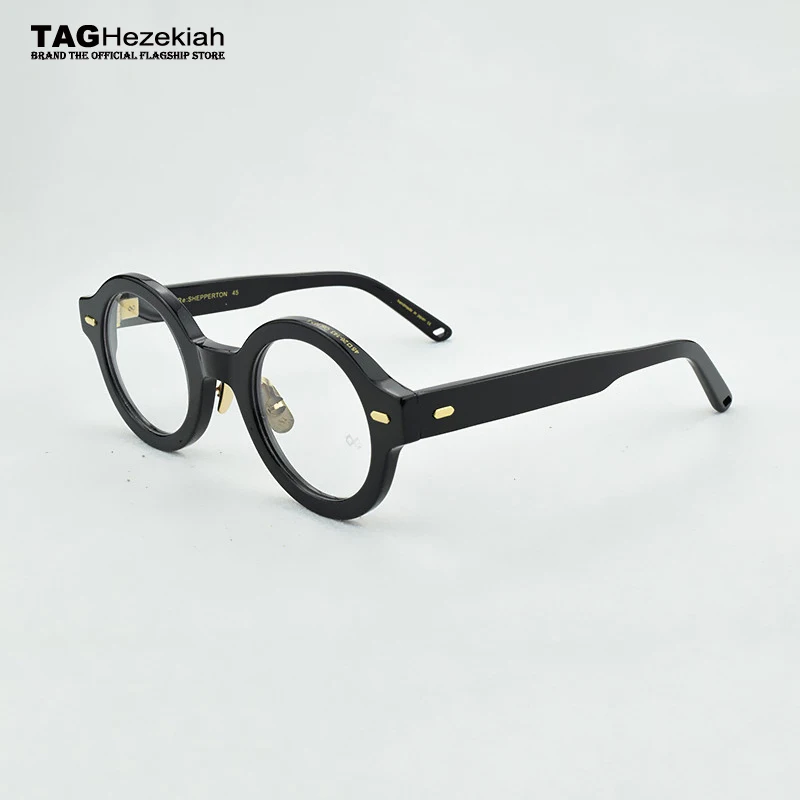 új 2024 Kerek Szemüveg Keret Férfi Retro Szemüveg A Nők-Acetát Szem, Szemüveg, Férfi Divat Klasszikus Rövidlátás számítógépes szemüveg - 2