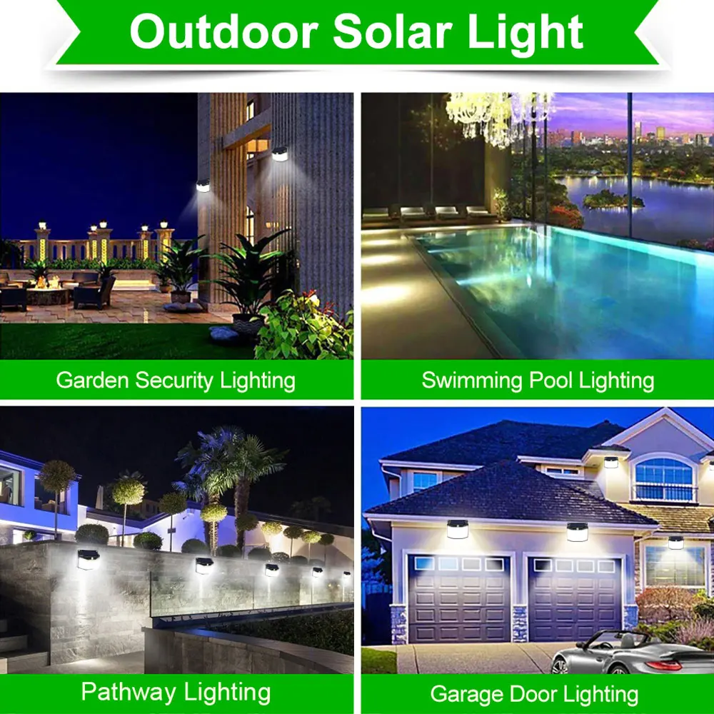 Kerti Solar Lámpa 576 LED Fény mozgásérzékelővel, Vízálló, 3 Üzemmódok Napelemes Biztonsági Lámpa Kert Kerti Dekoráció - 5