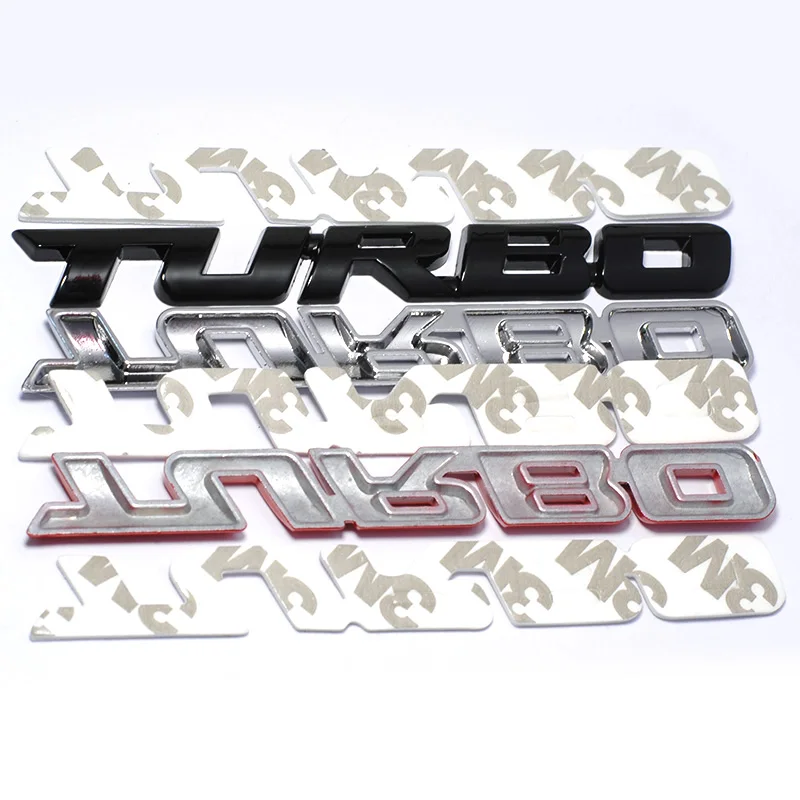 TURBO Fém Autó Matrica Stílus Szervezet Emblémája 3D Matrica Ford Fiesta Focus 2 Ecosport Kuga Menekülés Sólyom B-Max, C-Max Eco Sport G - 3