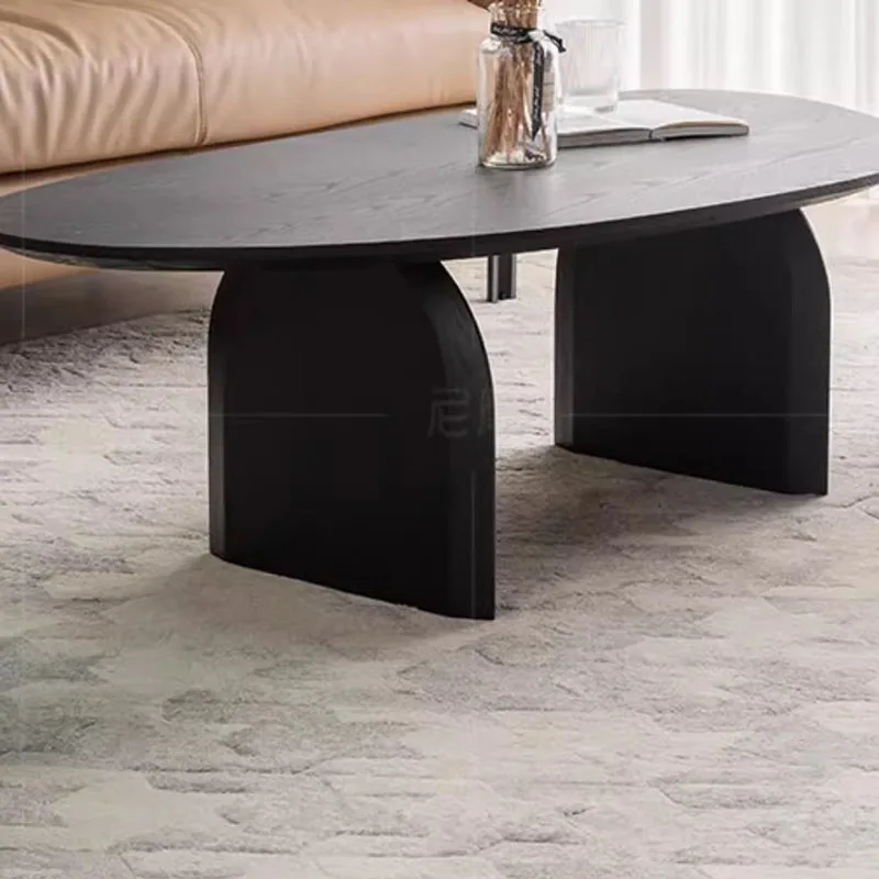 A Modern Skandináv Dohányzóasztal Luxus Nappaliban Fa Tervező Egyszerű Dohányzóasztal, Egyedi Mesa Auxiliar Garnitúra Bútor - 5