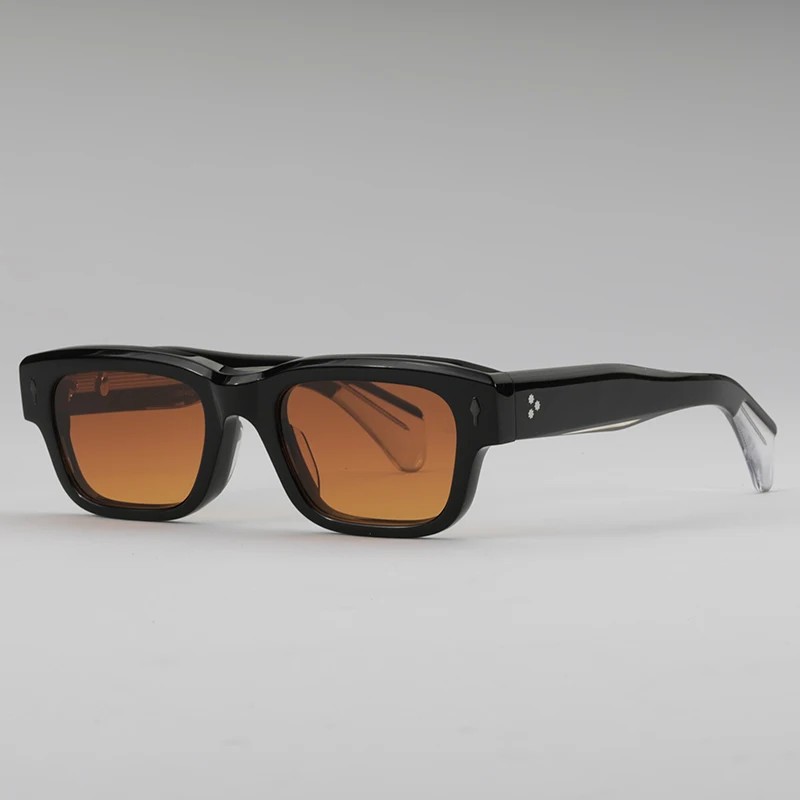 JMM vastag-acetát tér napszemüveg JEFF férfi divat márkás női UV400 klasszikus személyre szabott utazási fényvédő szemüveg - 1