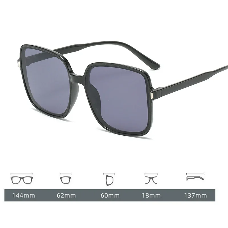 Divat Design Női Napszemüveg Luxus Ocean Lencse napszemüvegek Unisex Utazási Szabadtéri UV400 Új Szemüveg Négyzet alakú Keret Árnyalatok - 5