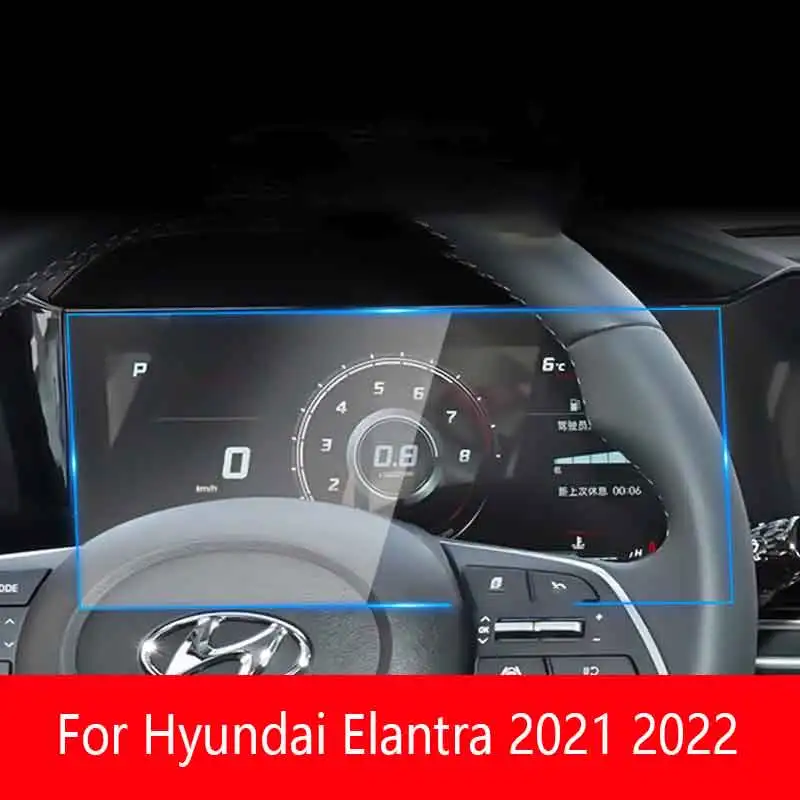 A Hyundai Elantra 2021 2022 Műszerfal LCD kijelző Edzett Üveg Védőfólia Automatikus Belső Anti-semmiből Film Szerelvények - 0