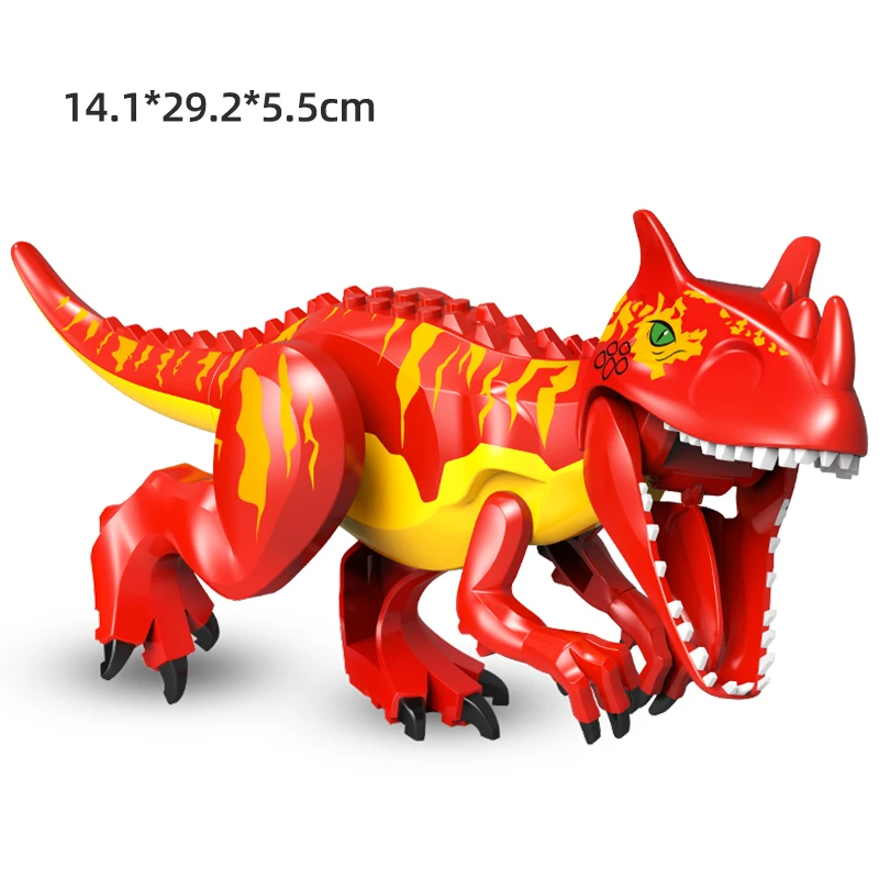 Jurassic Dinoszauruszok építőkövei Indominus Rex DIY Tyrannosaurus akciófigura Modellek Gyerekek, Állatok, Játékok, Karácsonyi Ajándékok, - 2