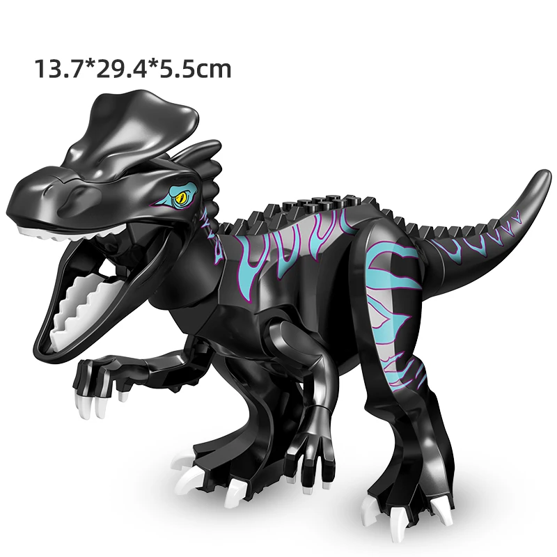 Jurassic Dinoszauruszok építőkövei Indominus Rex DIY Tyrannosaurus akciófigura Modellek Gyerekek, Állatok, Játékok, Karácsonyi Ajándékok, - 3
