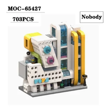 Épület-Blokk, MOC-65427 Múzeum Splicing Modell 703PCS Felnőtt, illetve Gyermek Puzzle Oktatás Születésnap, Karácsony Játék, Ajándék, Dísztárgy