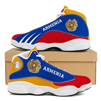 Örményország Zászló Luxus Design Zászló Minta Tizenéves Cipők Tartós futócipő Kültéri Lábbeli, Férfi Fiúk Kosárlabda Sport Cipő